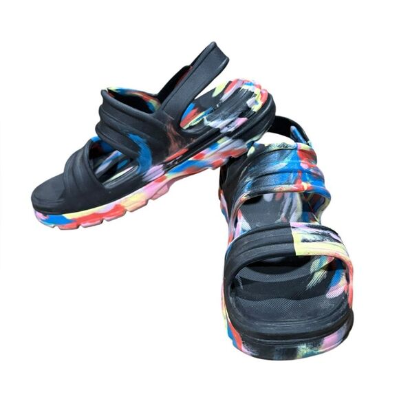 Hunter Women's Black and Pink Sandals - Picture 3 of 12